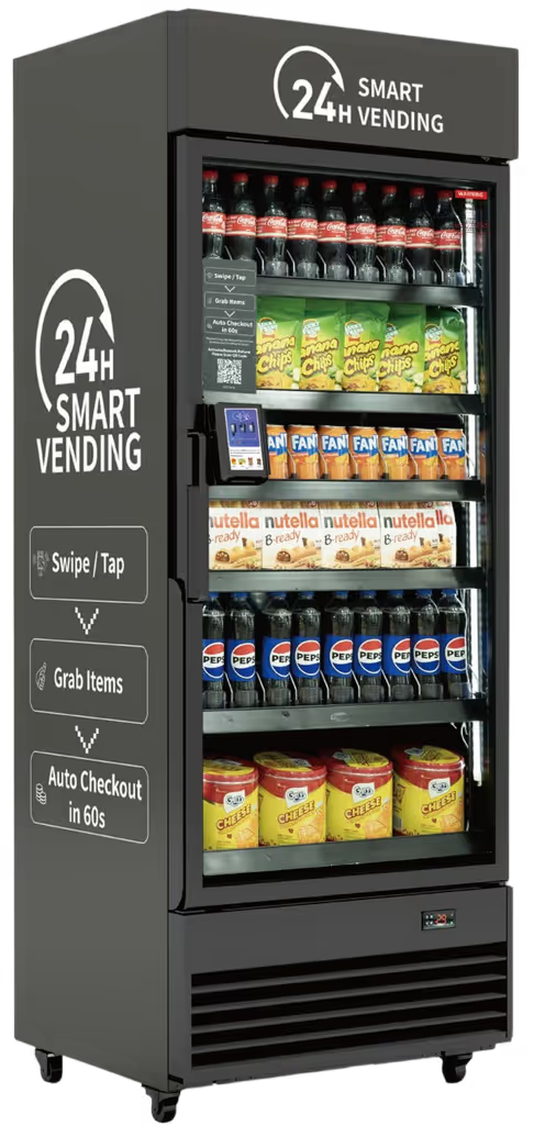 The Vault 24H Smart Vending cooler